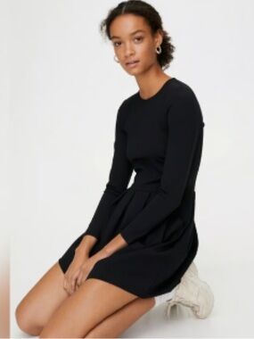aritzia black sweater dress Alchemy Mini Dress